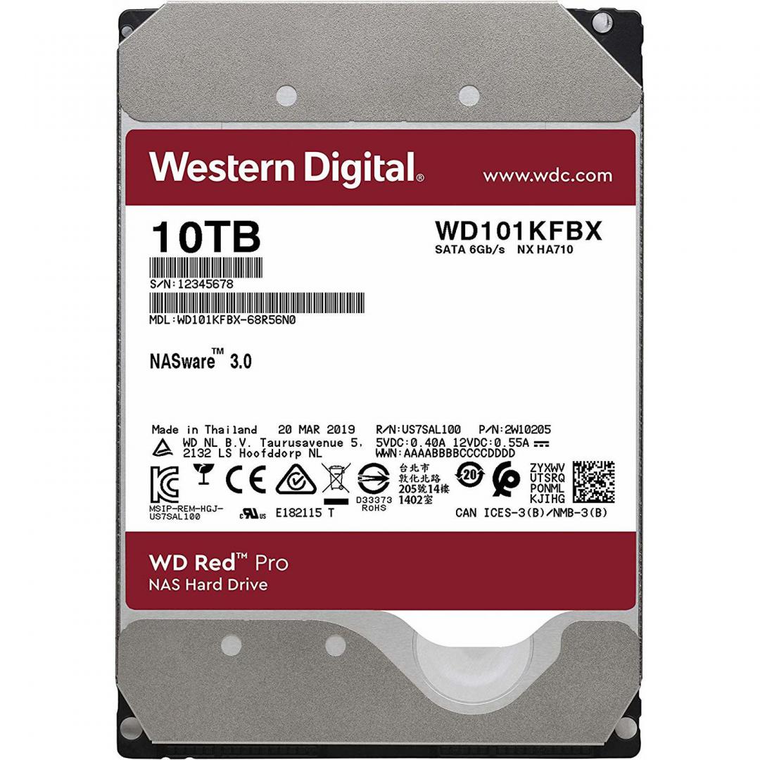 HDD WD Red Pro 10TB SATA-III 7200RPM 256 - imagine 2