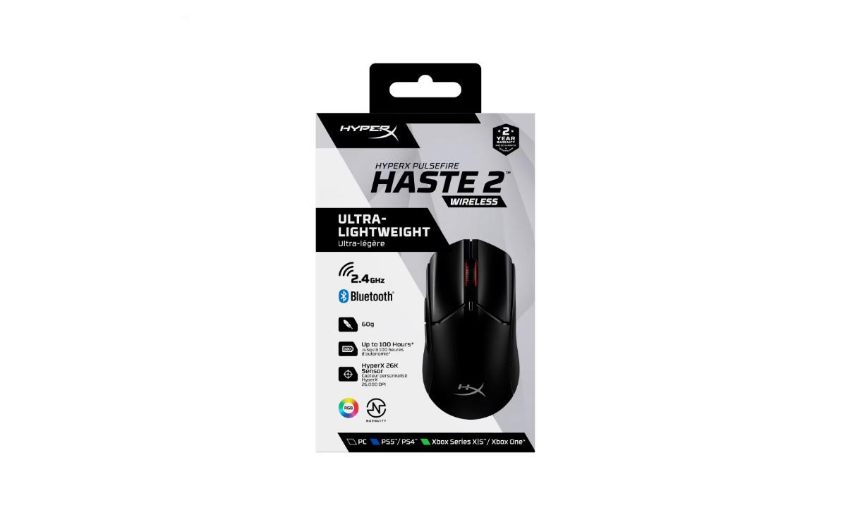 HP HyperX Pulsefire Haste 2 WS Black - imagine 3