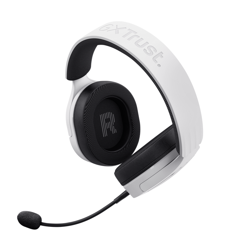 Casti Trust GXT 490P Fayzo cu fir, alb - imagine 2