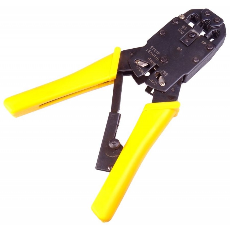 Cleste profesional sertizare conectori RJ11, RJ12, RJ14, RJ45, PremiumCord, „ZN-10”