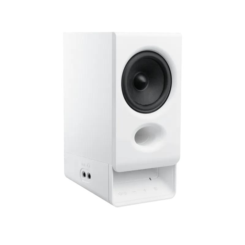 BOXE EDIFIER 2.0, RMS: 5W (2 x 2.5W), bluetooth v6.0, volum, mufa casti, touch panel, AUX/USB-C, Edifier App, USB power, MDF, white, „R20BT-W” (timbru verde 2.00 lei)