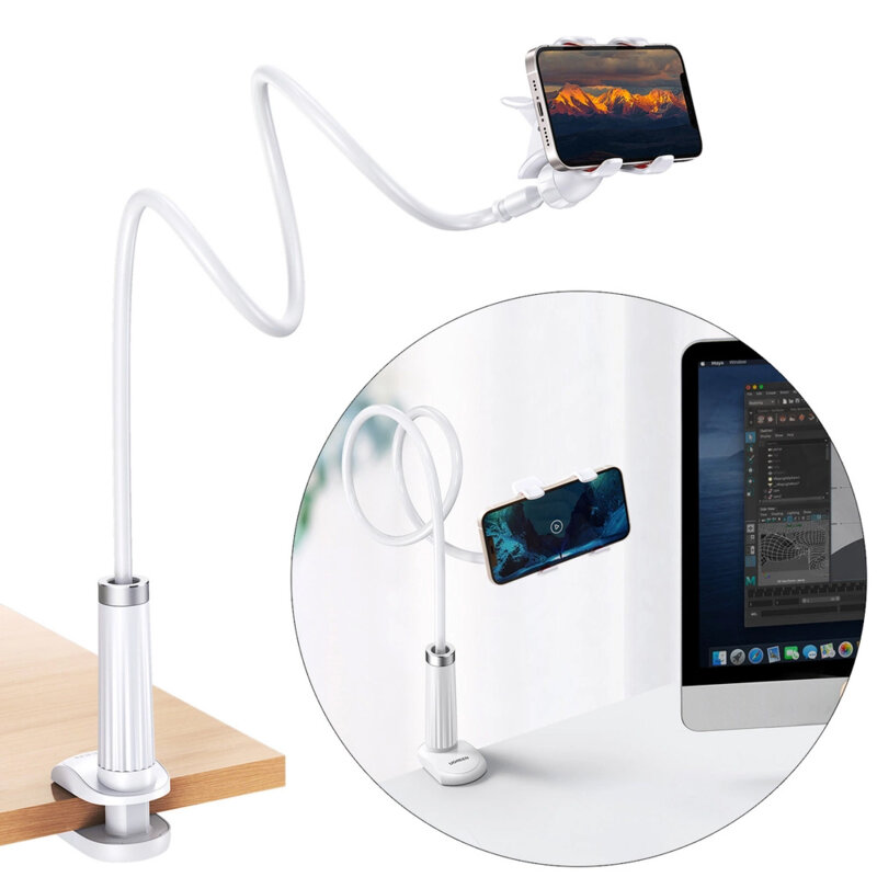 SUPORT Telefon Ugreen, "LP113" pt. SmartPhone, fixare birou clips, dimensiune cablu 90 cm, negru "30488" - 6957303834884 - imagine 2