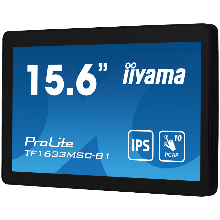 15,6" PCAP Bezel Free Front, 10P Touch, 1920x1080, DisplayPort, HDMI, 385cd/m2 (with touch), Speakers, USB Interface HUB 2x 2.0, External Power Adapter, 10P touch with supported OS - imagine 3