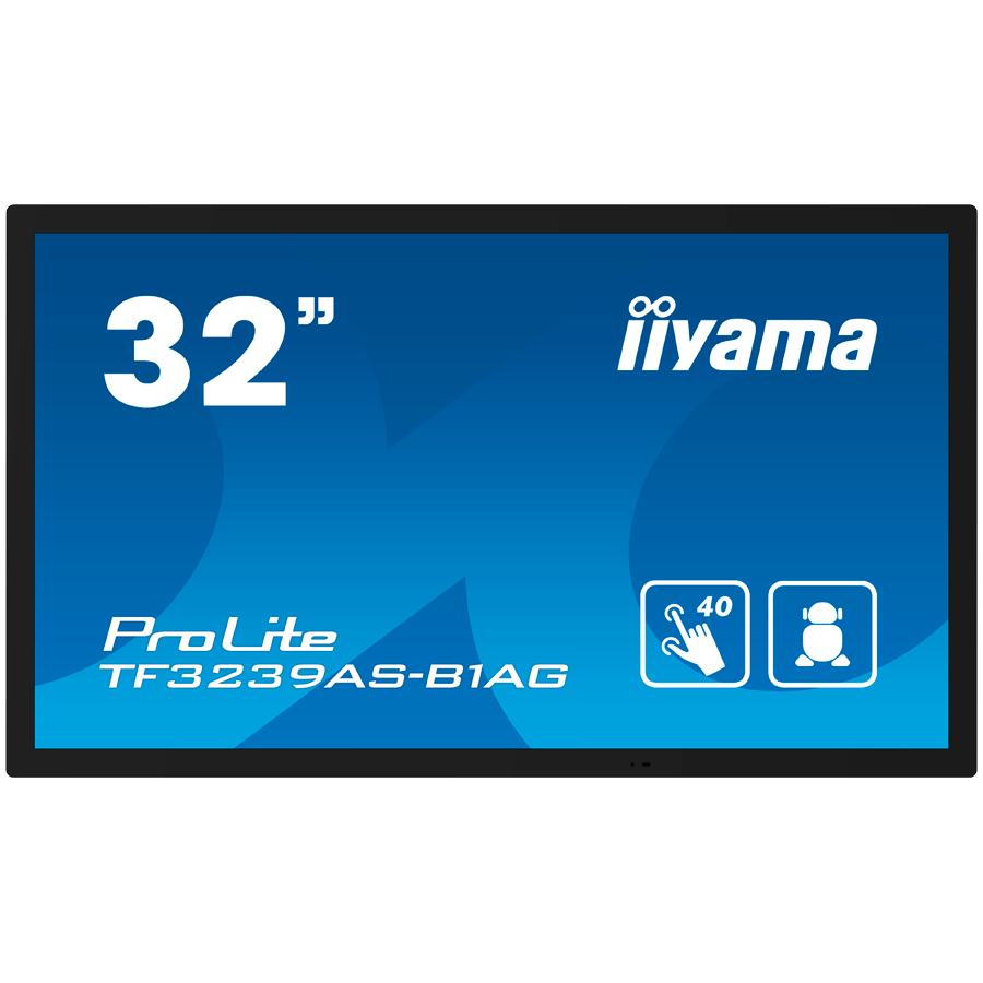 IIYAMA LFD TF3239AS-B1AG 32″ 12pt Open Frame PCAP interactive large format display 500 cd/m² 8ms projective capacitive 12 points touch through-glass, temperature sensor with fan control