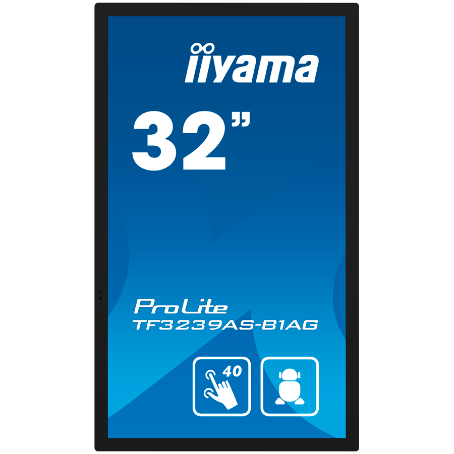 IIYAMA LFD TF3239AS-B1AG 32" 12pt Open Frame PCAP interactive large format display 500 cd/m² 8ms projective capacitive 12 points touch through-glass, temperature sensor with fan control - imagine 2