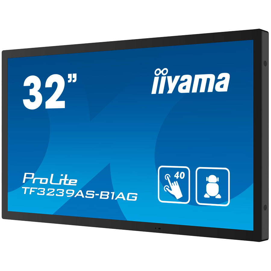 IIYAMA LFD TF3239AS-B1AG 32" 12pt Open Frame PCAP interactive large format display 500 cd/m² 8ms projective capacitive 12 points touch through-glass, temperature sensor with fan control - imagine 3