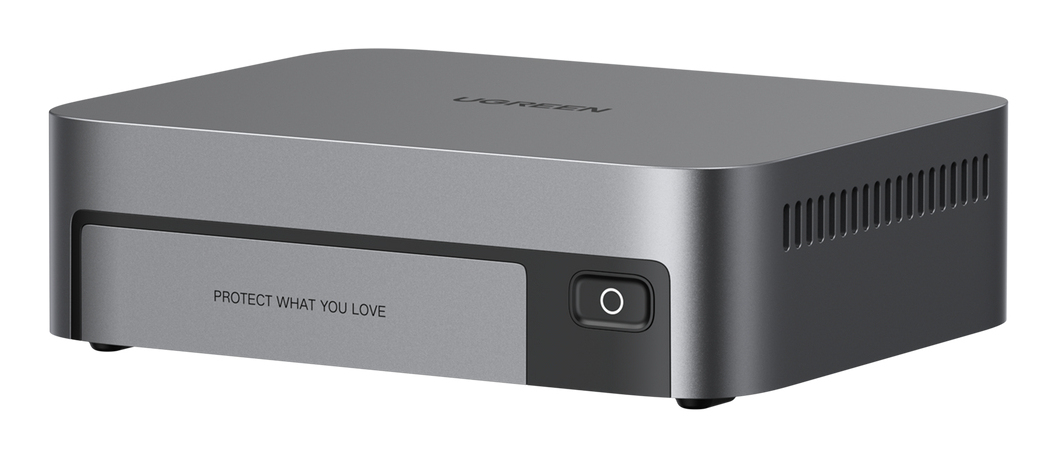 NAS Ugreen "DXP480T Plus", CPU i5 4.40 GHz, RAM DDR5 8Gb max 64Gb, M.2 8Tx4, LAN 10Gbx1, 2xUSB3, 2xThunderbolt4, HDMI 2.1 8K, "25892B" (timbru verde 7 lei) - 6941876267484