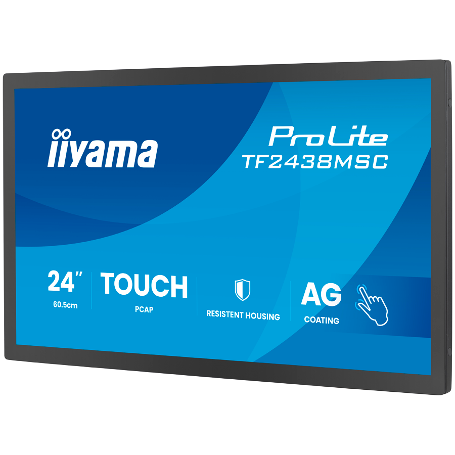 IIYAMA Monitor LED TF2438MSC-B2 24" DeepContrast PCAP 10-point Open Frame touchscreen monitor with robust metal housing for demanding environments - imagine 4