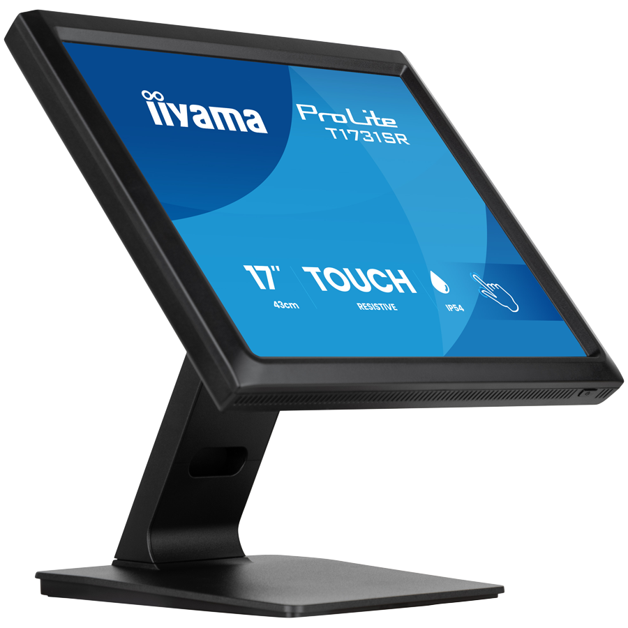 IIYAMA Monitor ProLite T1731SR-B2S 17" touchscreen TN 1280x1024 5:4 5ms serial resistive anti-glare treatment IP54 (front) - imagine 4