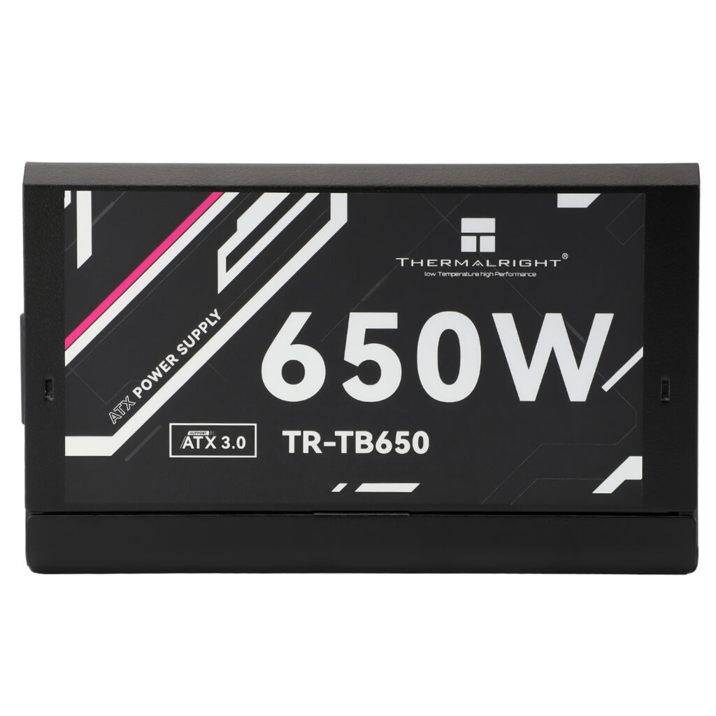 SURSA Thermalright „TB650”, 650W, certificare 80 Plus Gold, non-modular, DC to DC, fan 120mm, negru, „TR-TB650” (timbru verde 2 lei)