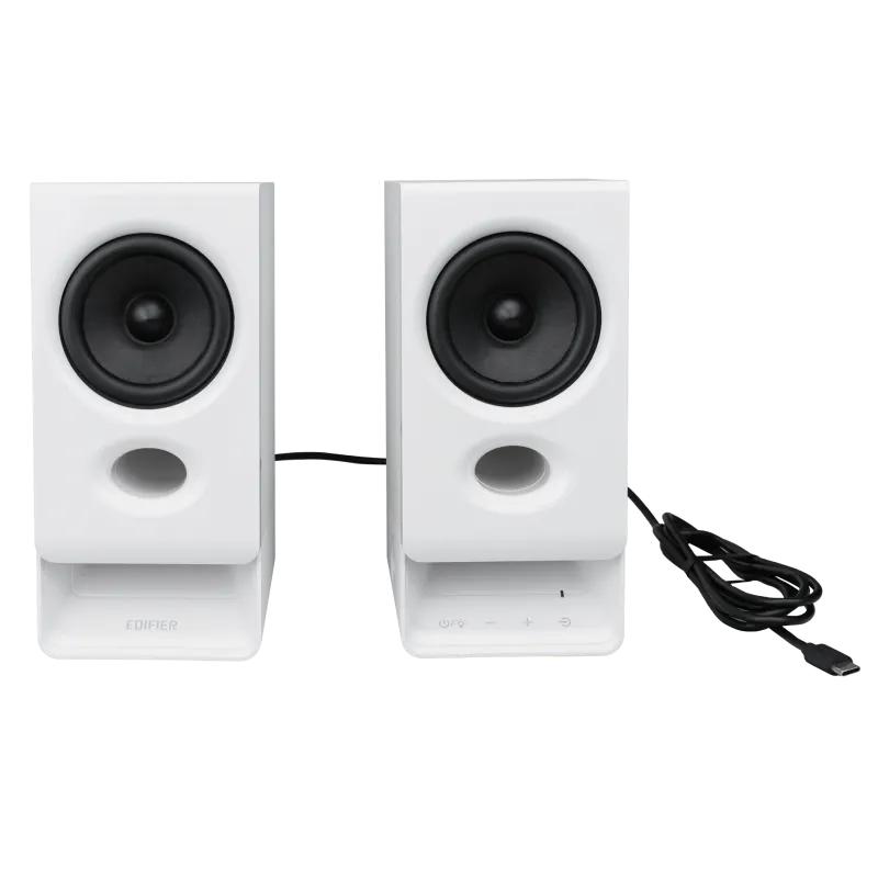 BOXE EDIFIER 2.0, RMS: 5W (2 x 2.5W), bluetooth v6.0, volum, mufa casti, touch panel, AUX/USB-C, Edifier App, USB power, MDF, white, "R20BT-W" (timbru verde 2.00 lei) - imagine 3