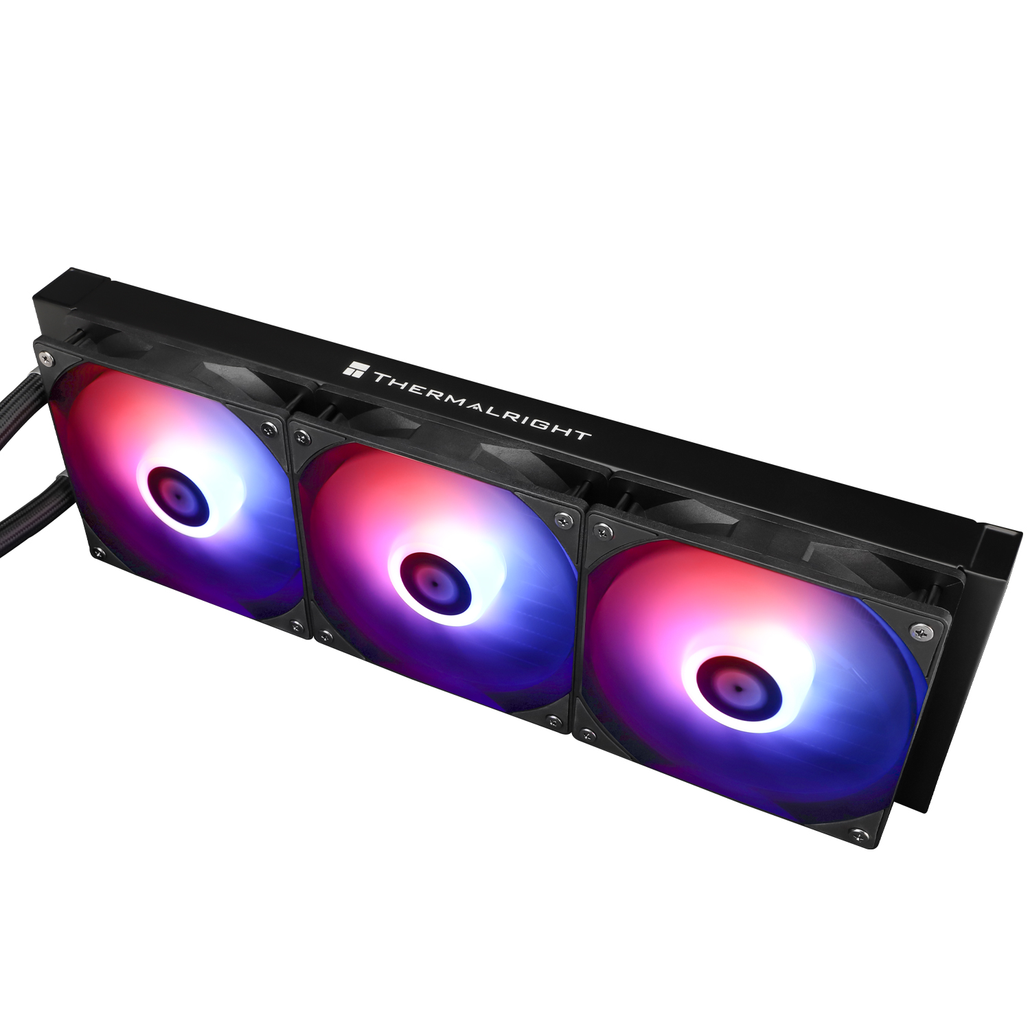 COOLER Thermalright "Aqua Elite 360 Black Argb V3", skt. LGA1851, LGA 1700, AM4, AM5, racire cu lichid, 3 x 120mm, 1500 RPM, ARGB adresabil, negru "Aqua Elite 360 Black Argb V3" (timbru verde 4.00 lei) - imagine 2