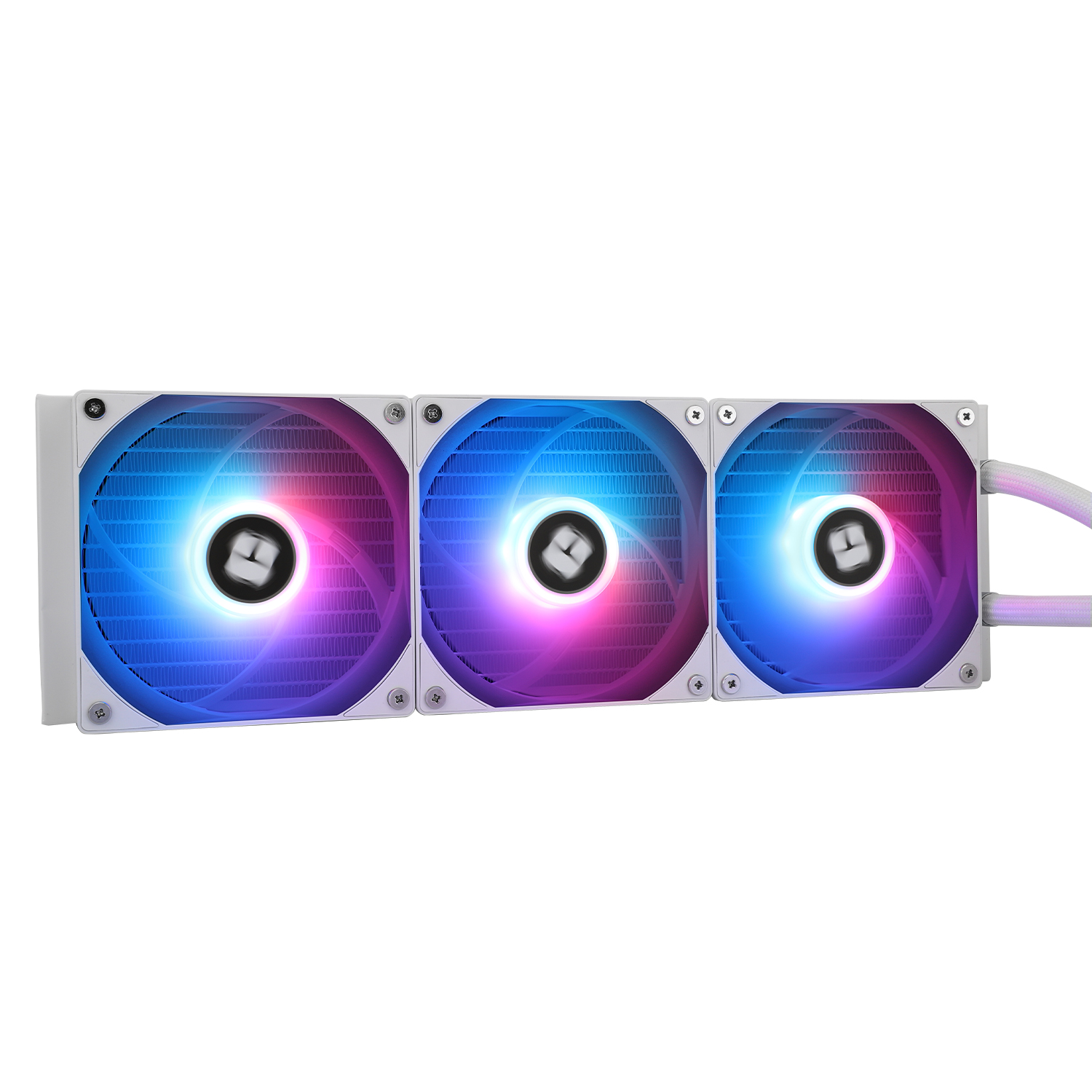 COOLER Thermalright "Aqua Elite 360 White Argb V3", skt. LGA1851, LGA 1700, AM4, AM5, racire cu lichid, 3 x 120mm, 1500 RPM, ARGB adresabil, alb "Aqua Elite 360 White Argb V3" (timbru verde 4.00 lei) - imagine 5