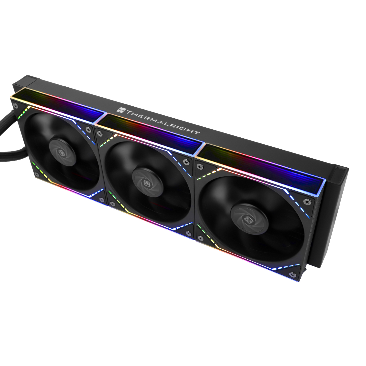 COOLER Thermalright "Frozen Infinity 360", skt. Intel si AMD, racire cu lichid, 3 x 120mm, 2000 RPM, ARGB adresabil, negru "Frozen Infinity 360 Black" (timbru verde 2.00 lei) - imagine 3