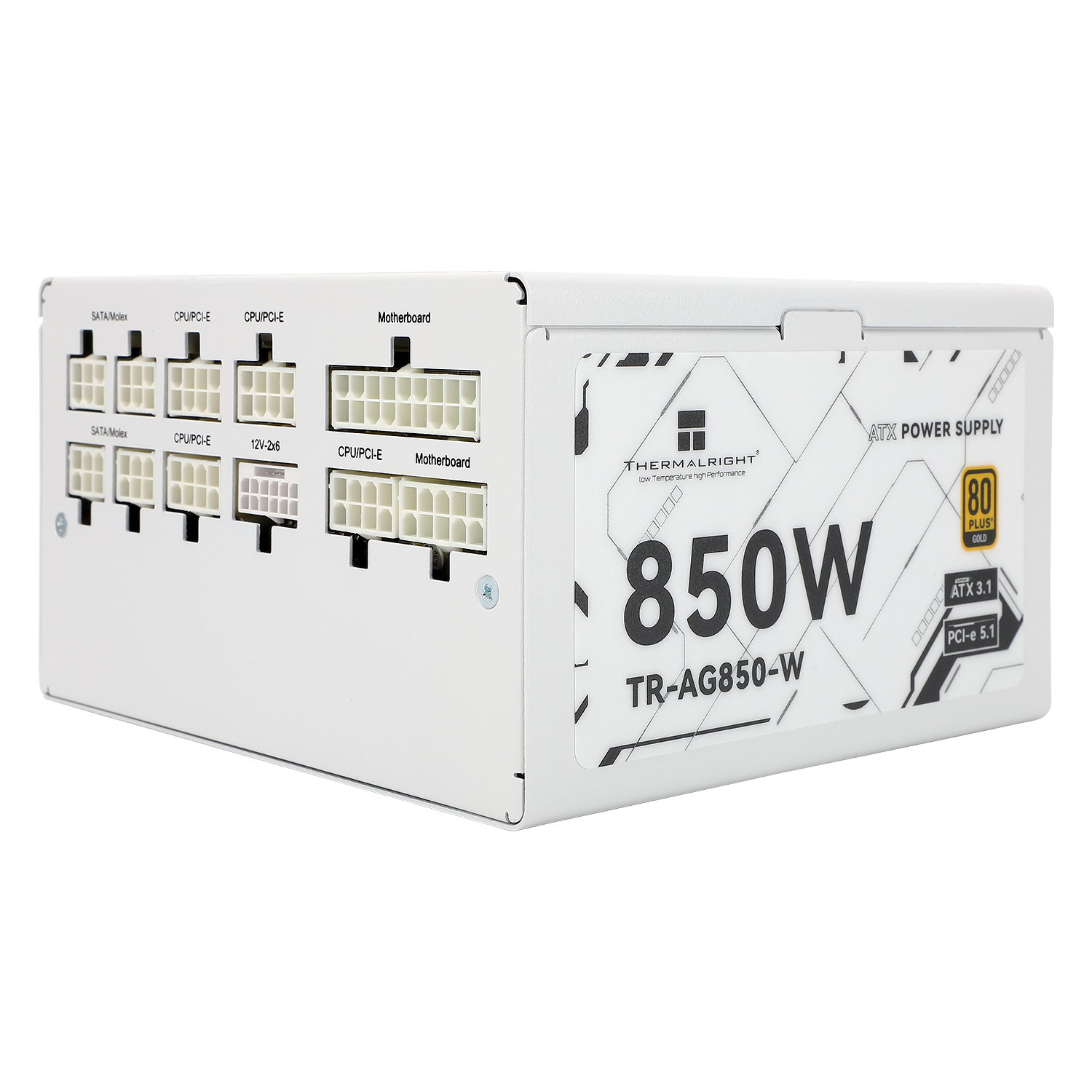 SURSA Thermalright "TR-AG 850", 850W, certificare 80 Plus Gold, modular, fan 120mm, alb, "TR-AG 850-W" (timbru verde 2 lei) - imagine 3