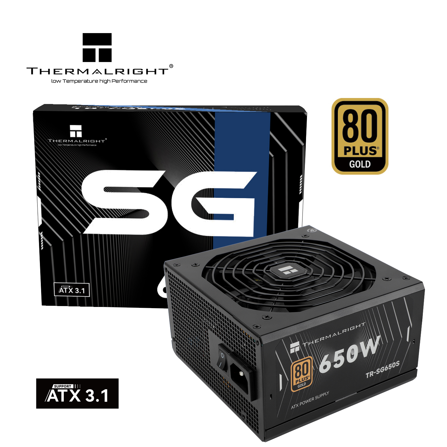 SURSA Thermalright "SG-650S", 650W, certificare 80 Plus Gold, non-modular, LLC, DC to DC, fan 120mm, negru, "TR-SG650S" (timbru verde 2 lei) - imagine 5