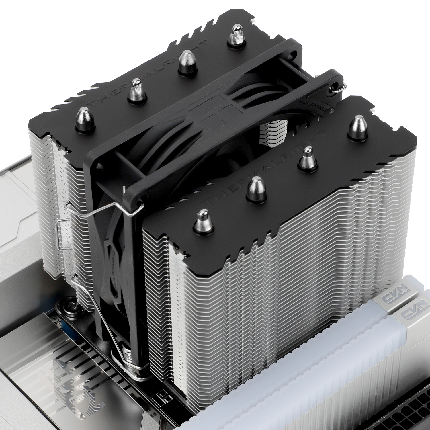 COOLER Thermalright "Peerless Assassin 90 SE" dual tower ,skt. Intel si AMD, racire cu aer, vent. 92mm, 2200 rpm, 4 heatpipes, inaltime 110mm, ,"Peerless Assassin 90 SE" (timbru verde 0.8 lei) - imagine 2