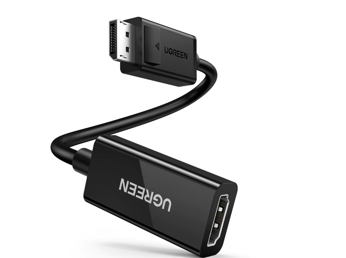ADAPTOR video Ugreen, "MM137" display port DP (T) la HDMI 4K UHD (3840 x 2160) la 60 Hz, 0.25m, negru "70694" (timbru verde 0.8 lei) - 6957303876945