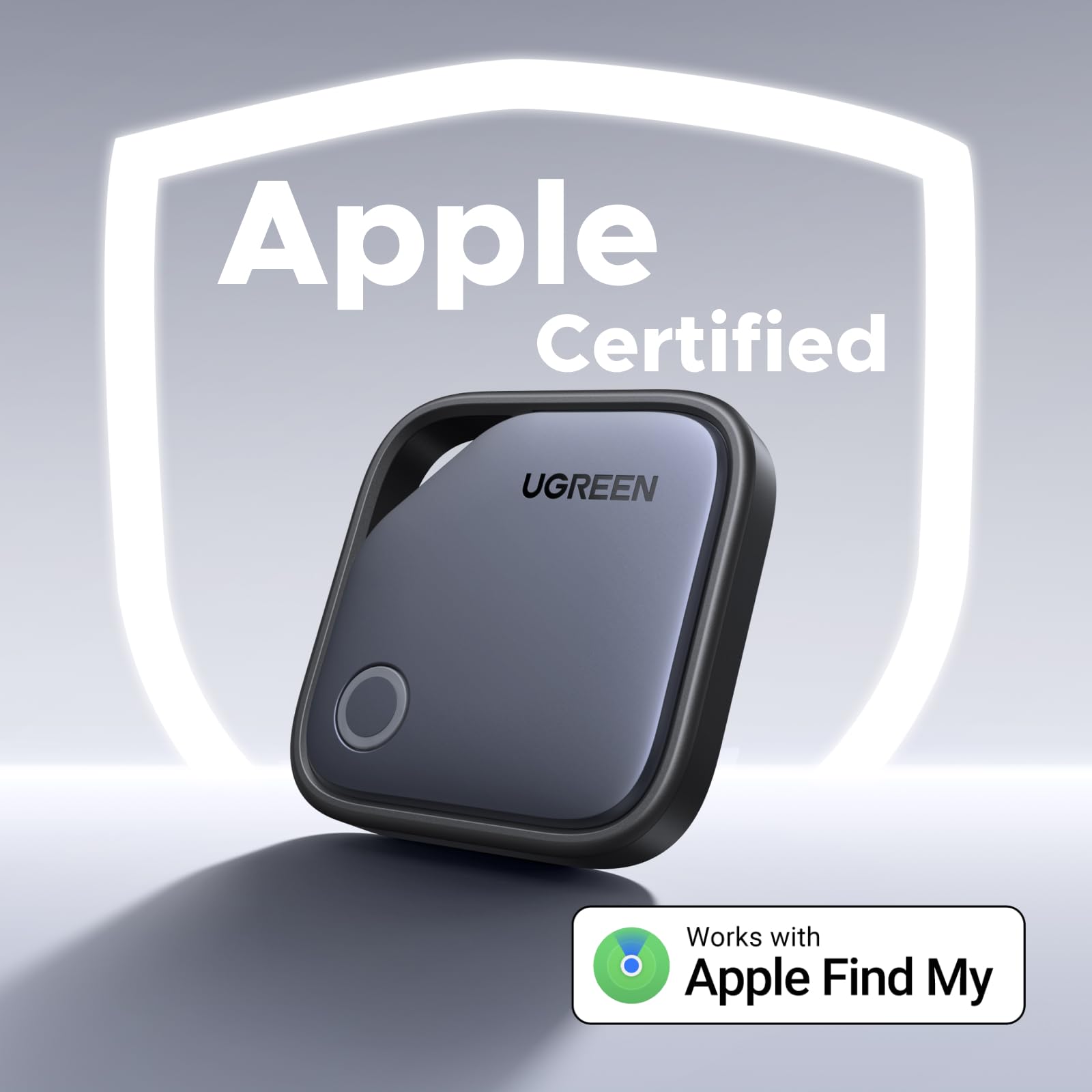 SMART TRACKER Ugreen "CM916", bluetooth 5, compatibil Android si IOS, baterie CR2032(nu este inclusa), gri "75646" (timbru verde 0.08 lei) - imagine 2