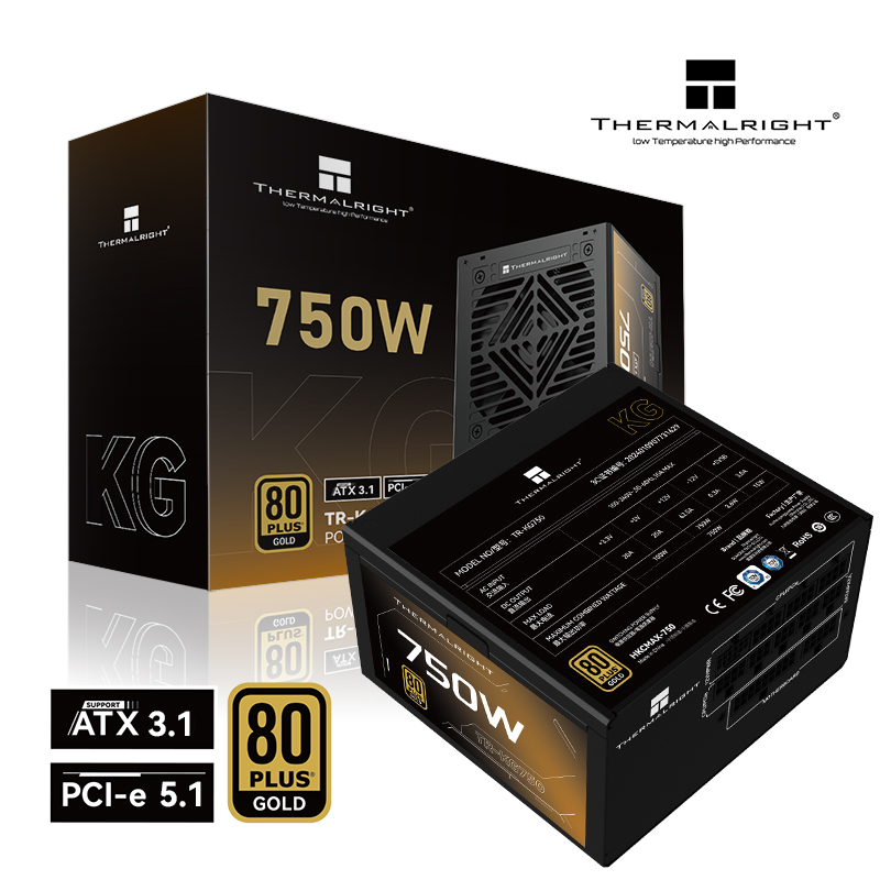 SURSA Thermalright "TR-KG750", 750W, certificare 80 Plus Gold, modular, LLC, DC to DC, fan 120mm, negru, "TR-KG750" (timbru verde 2 lei) - imagine 3