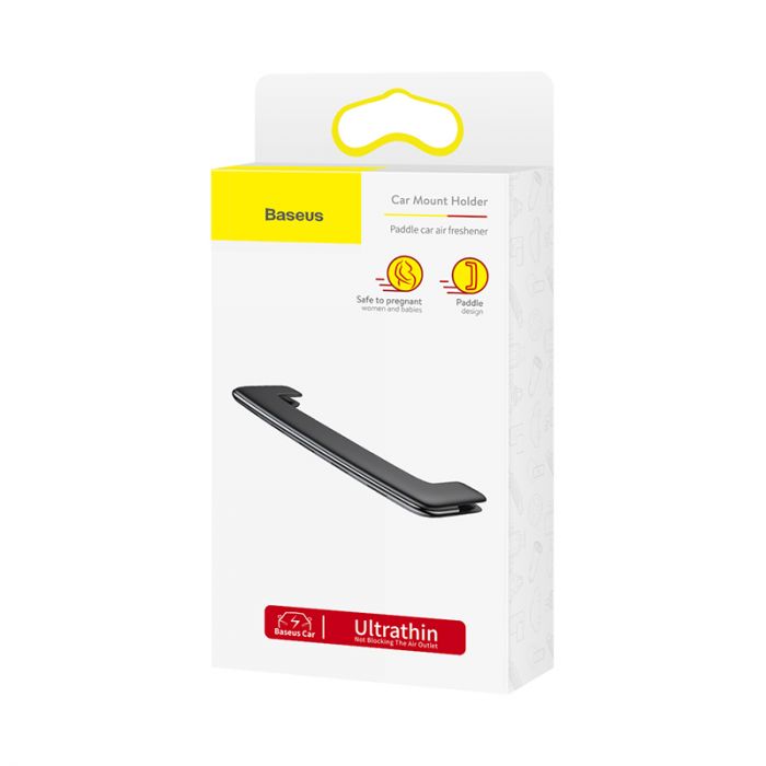 ODORIZANT AUTO Baseus Paddle, montare grila aerisire, pachetul contine 3 arome: colonia x 3 + marin x 2 + gardenie x 1, negru "SUXUN-BP01" - 6953156289857 - imagine 3