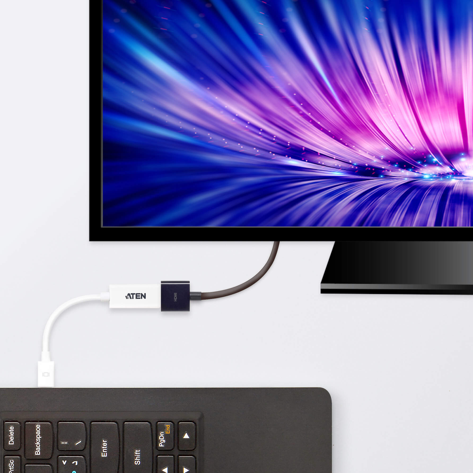 Mini DP to HDMI Adapter Aten - imagine 2