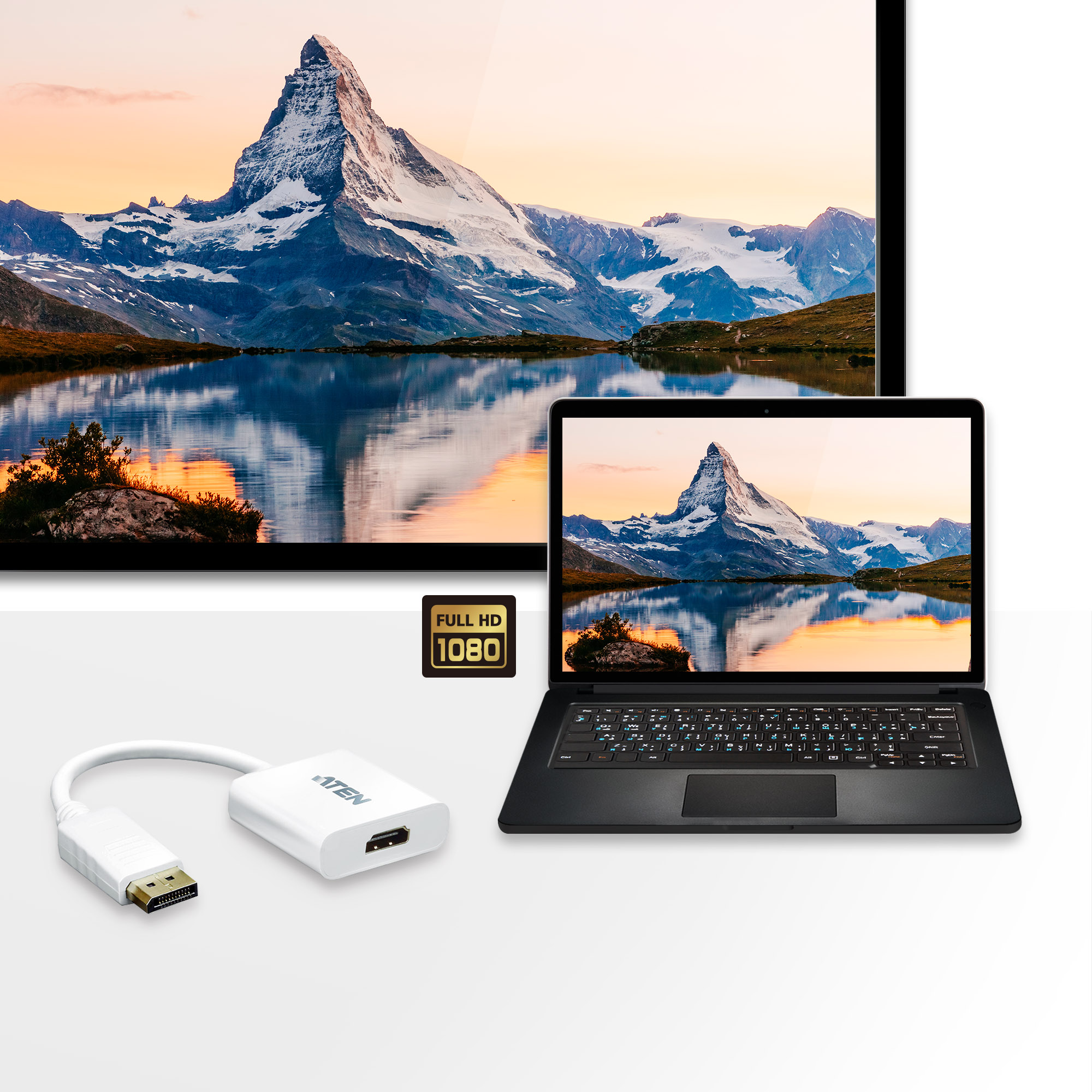 DisplayPort to HDMI Adapter Aten - imagine 3