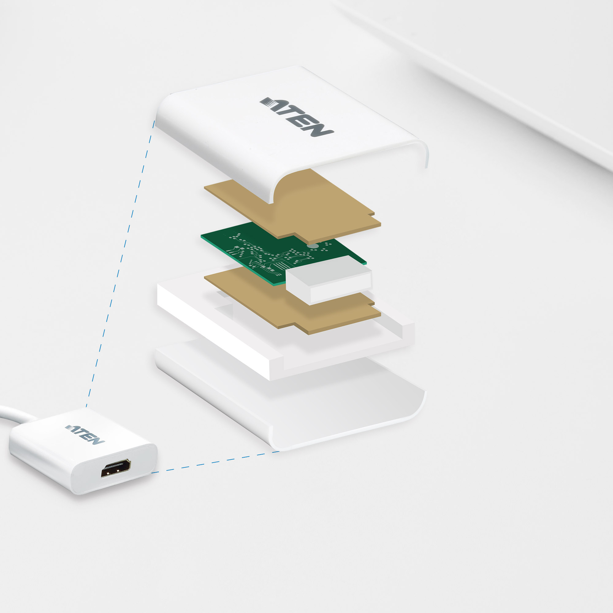 DisplayPort to HDMI Adapter Aten - imagine 4