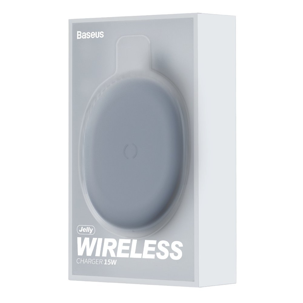 Incarcator Baseus Jelly Qi 15W, negru - imagine 5