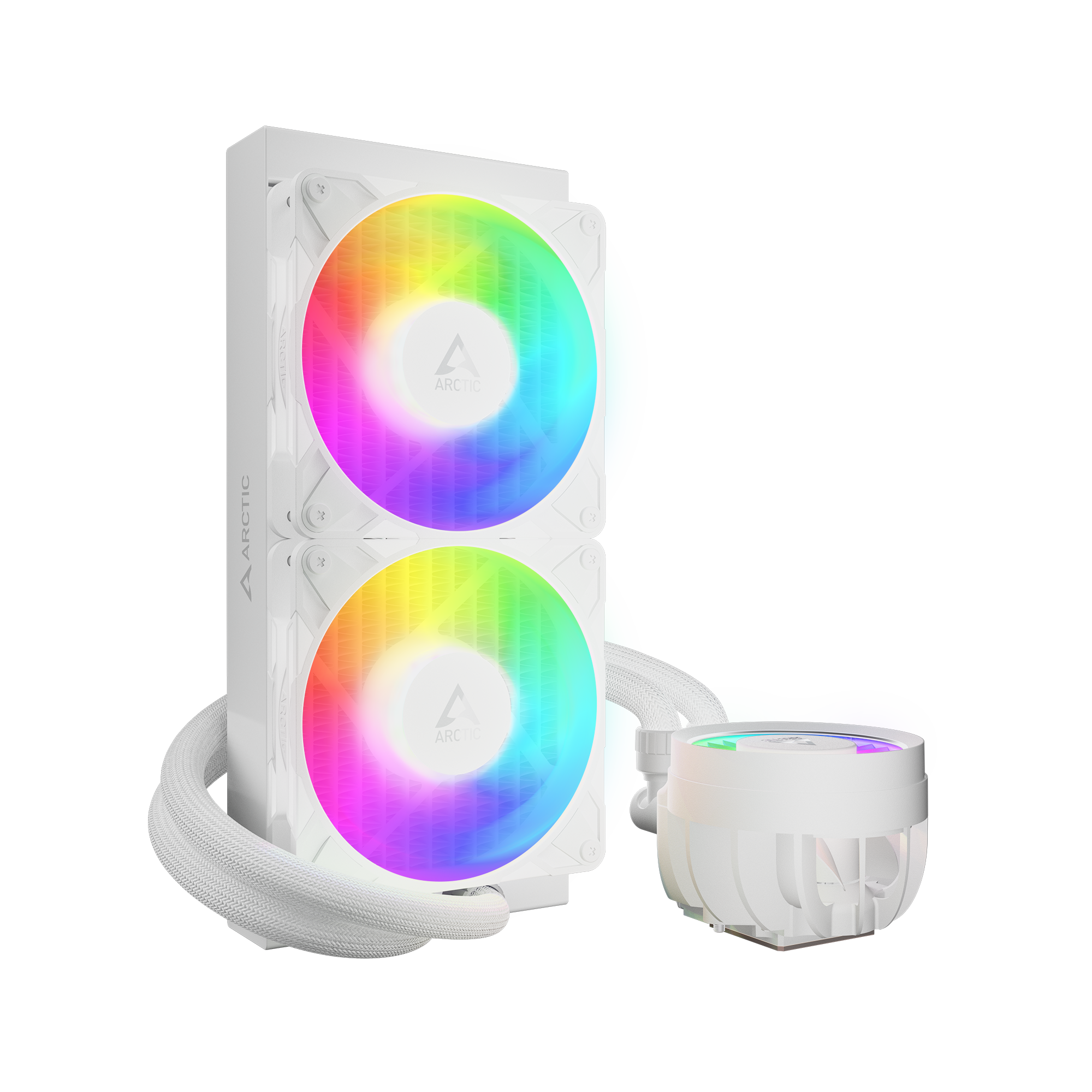 COOLER Arctic "Liquid Freezer III Pro 240 ARGB", skt. Intel si AMD, racire cu lichid, 2 x 120mm P12 Pro, 600 - 3000 RPM, ARGB adresabil, alb "ACFRE00186A" (timbru verde 2.00 lei) - imagine 3