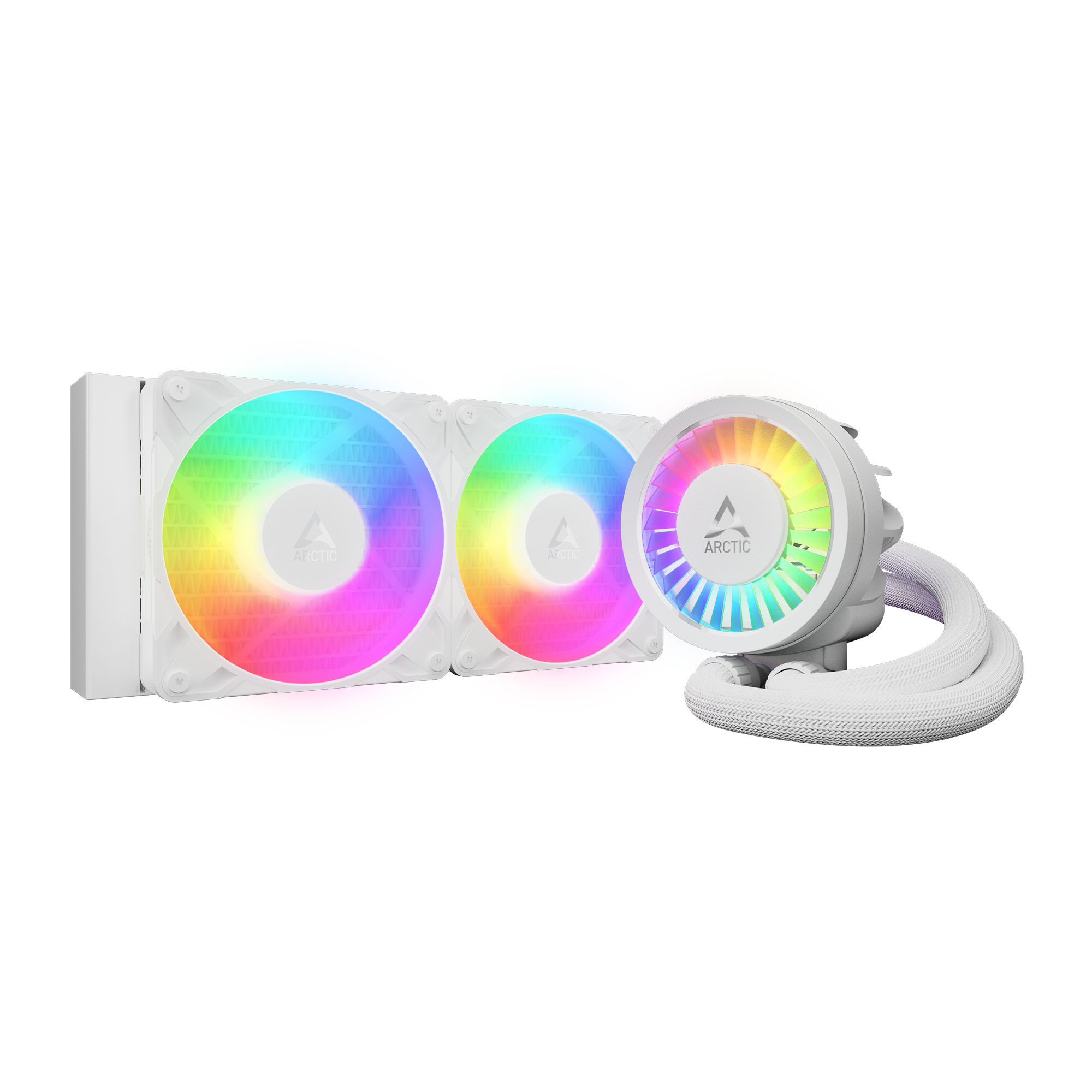 COOLER Arctic "Liquid Freezer III Pro 240 ARGB", skt. Intel si AMD, racire cu lichid, 2 x 120mm P12 Pro, 600 - 3000 RPM, ARGB adresabil, alb "ACFRE00186A" (timbru verde 2.00 lei) - imagine 2