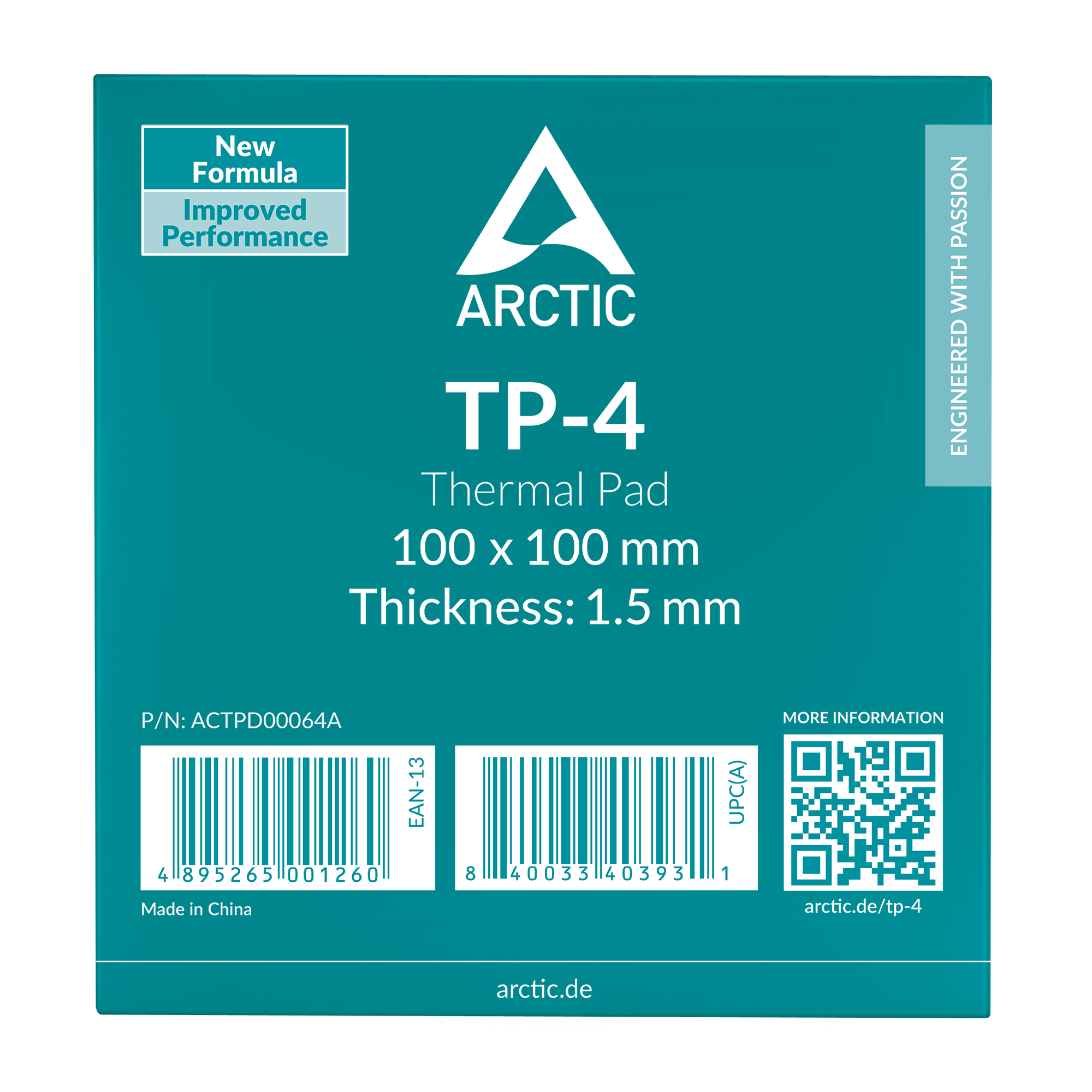 Thermal Pad Arctic "TP-4", 100 x 100 mm 1.5mm grosime, densitate 3.4 g/cm3,"ACTPD00064A" - imagine 2