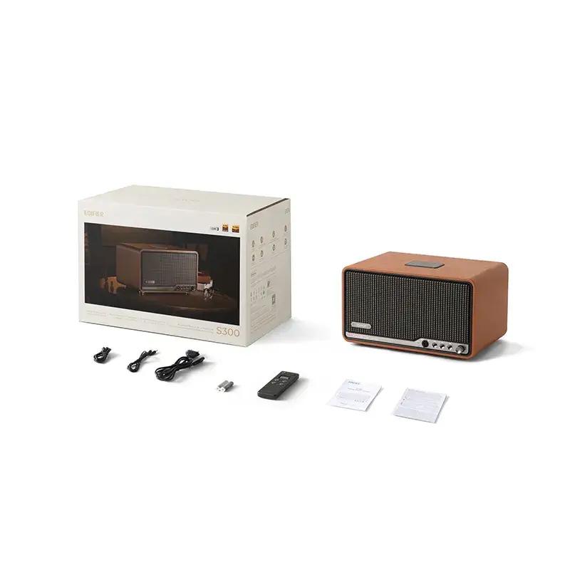 BOXE EDIFIER desktop bluetooth, RMS: 80W (2 x 15W, 1 x 50W), Bluetooth 5.4, AUX, Wi-Fi, USB-C, brown, "S300-BR" (timbru verde 0.8 lei) - imagine 5