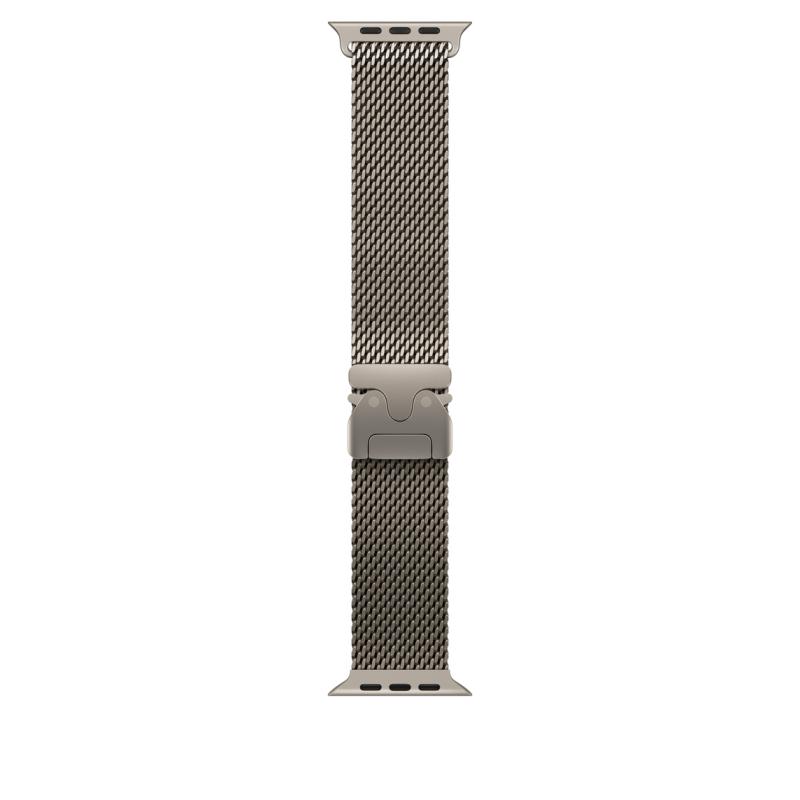 AW BAND 49MM TITANIUM MILANESE NATURAL S