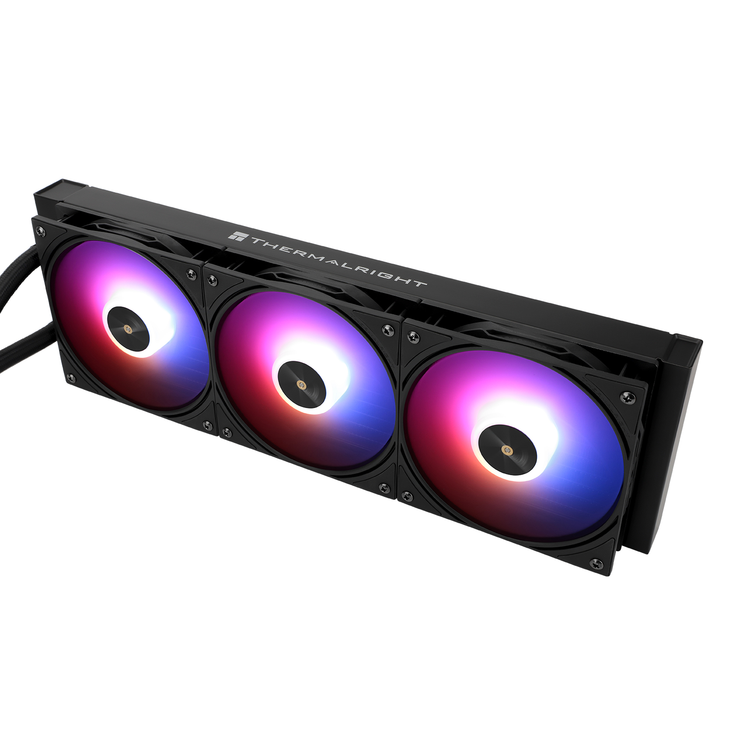 COOLER Thermalright "Frozen Warframe Pro 360", skt. Intel si AMD, racire cu lichid AIO, 3 x 120mm (TL-P12-S), 2000 rpm, pompa 12V PWM, display LCD 2.73", ARGB, negru, "Frozen Warframe Pro 360 Black Argb" (timbru verde 2 lei) - imagine 5