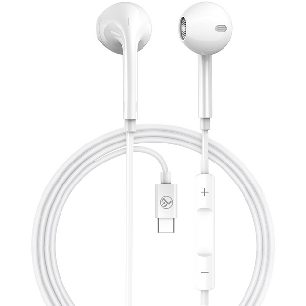 Casti cu fir Tellur Basic U In-Ear alb - imagine 2