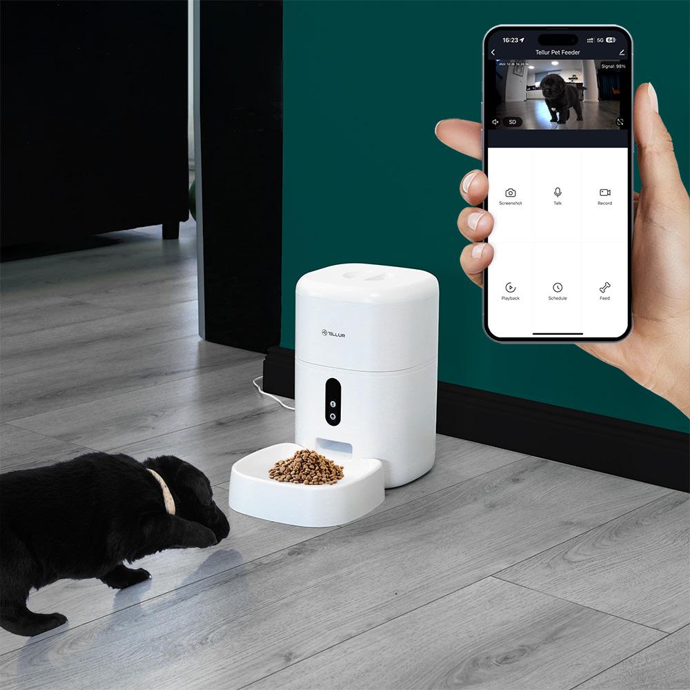 Tellur Dispenser Mancare Smart, 4L, alb - imagine 3