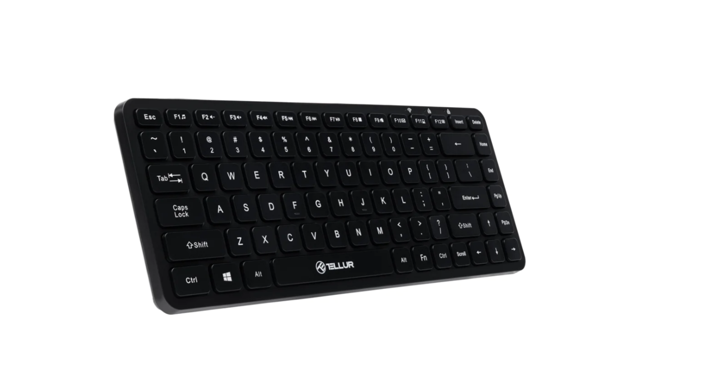 Tastatură wireless Tellur mini neagră TLL491251 - imagine 2