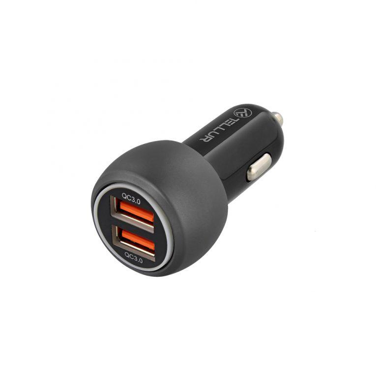 Incarcator auto Tellur FCC8 6A 36W negru - imagine 3