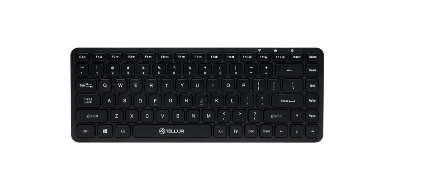 Tastatură wireless Tellur mini neagră