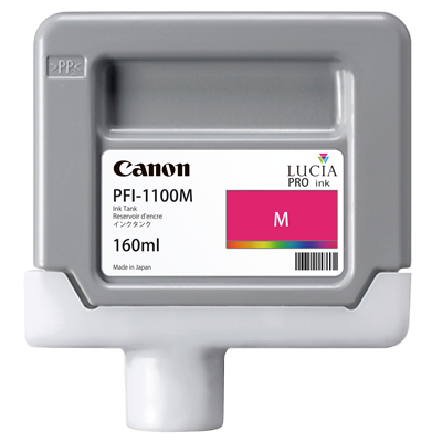 Cartus Cerneala Original Canon Magenta, PFI-1100M, pentru IPF PRO-2000|PRO-4000|PRO-6000, 160ml, incl.TV 0.15 RON,NOPP, „0852C001AA”