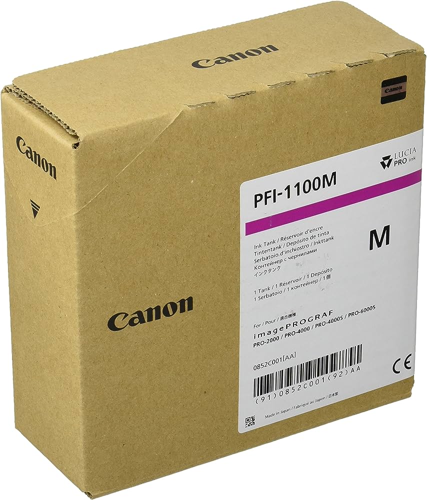 Cartus Cerneala Original Canon Magenta, PFI-1100M, pentru IPF PRO-2000|PRO-4000|PRO-6000, 160ml, incl.TV 0.15 RON,NOPP, "0852C001AA" 3 Cartus Cerneala Original Canon Magenta, PFI-1100M, pentru IPF PRO-2000|PRO-4000|PRO-6000, 160ml, incl.TV 0.15 RON,NOPP, "0852C001AA" - imagine 3