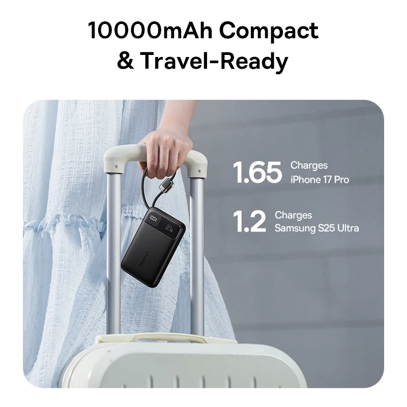 POWER BANK Baseus EnerFill FC11, 10000mAh, cablu integrat USB Type-C si Iphone Lightning, 22.5W, display, negru, "E0027R04" (timbru verde 0.98 lei) - 6932172699840 3 POWER BANK Baseus EnerFill FC11, 10000mAh, cablu integrat USB Type-C si Iphone Lightning, 22.5W, display, negru, "E0027R04" (timbru verde 0.98 lei) - 6932172699840 - imagine 3