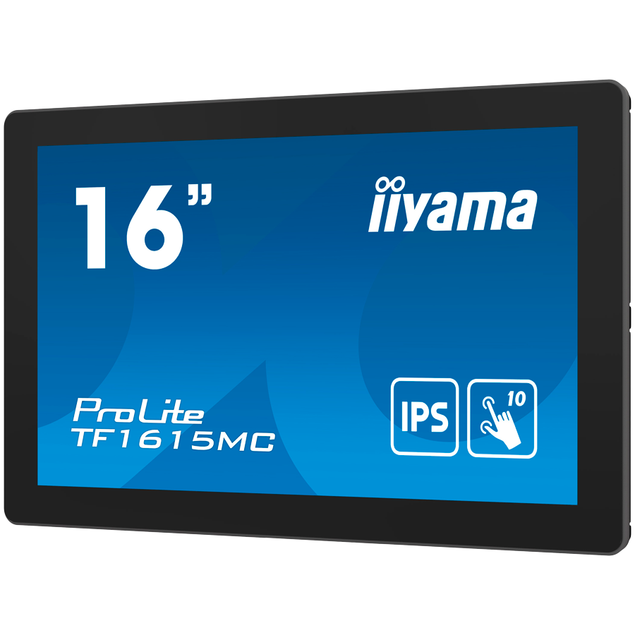 Monitor cu ecran tactil, Iiyama ProLite TF1615MC-B1, FHD, IPS /VGA HDMI DP/IP65, 16", Negru "TF1615MC-B1" (timbru verde 7 lei) 2 Monitor cu ecran tactil, Iiyama ProLite TF1615MC-B1, FHD, IPS /VGA HDMI DP/IP65, 16", Negru "TF1615MC-B1" (timbru verde 7 lei) - imagine 2