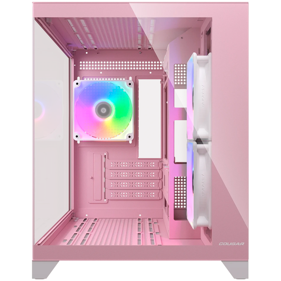 COUGAR FV150 Mini RGB PC Case, Mid tower, Pink - imagine 3