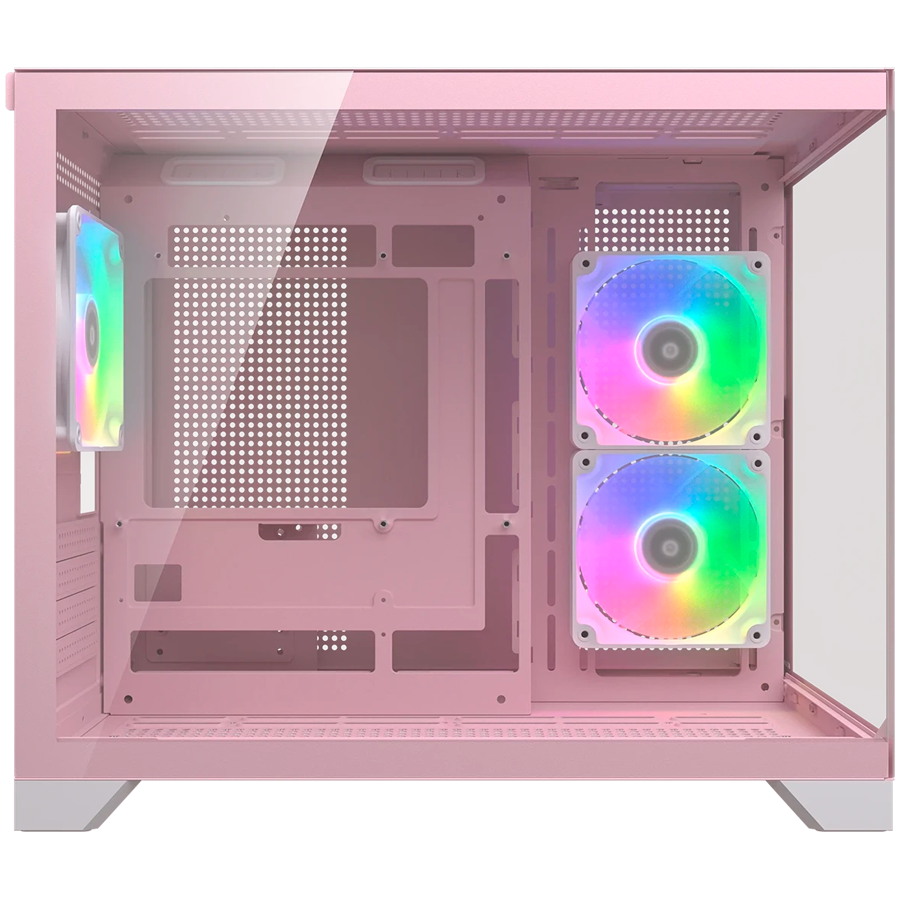 COUGAR FV150 Mini RGB PC Case, Mid tower, Pink - imagine 4