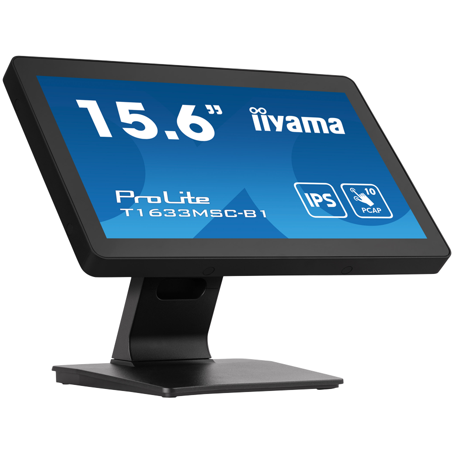 Monitor IPS LED Iiyama ProLite 15.6" T1633MSC-B1, Full HD (1920 x 1080), HDMI, DisplayPort, Boxe, Touchscreen (Negru) "T1633MSC-B1" (timbru verde 7 lei) 2 Monitor IPS LED Iiyama ProLite 15.6" T1633MSC-B1, Full HD (1920 x 1080), HDMI, DisplayPort, Boxe, Touchscreen (Negru) "T1633MSC-B1" (timbru verde 7 lei) - imagine 2