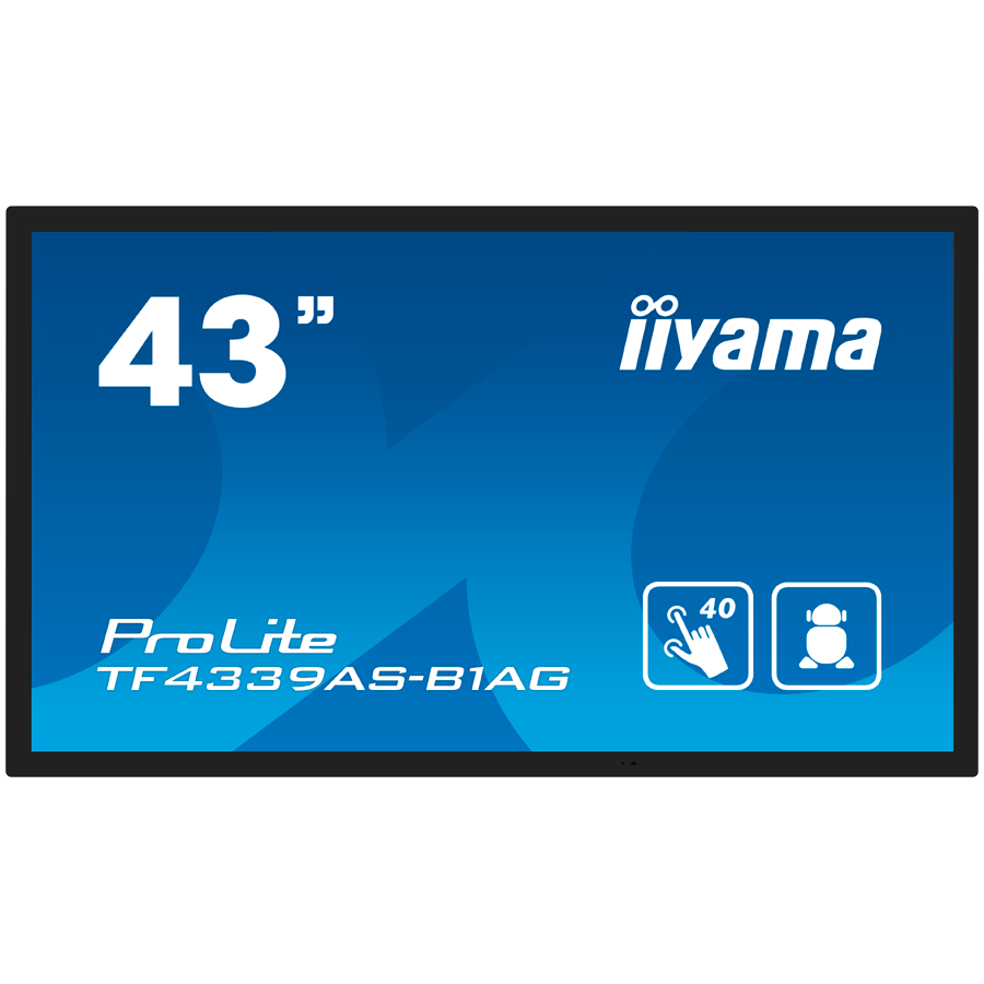 IIYAMA Prolite TF4339AS-B1AG Business Monitor – 108 cm (42.5″), 4K UHD (3840×2160), IPS LED, 60Hz, 8ms, 500 cd/m²