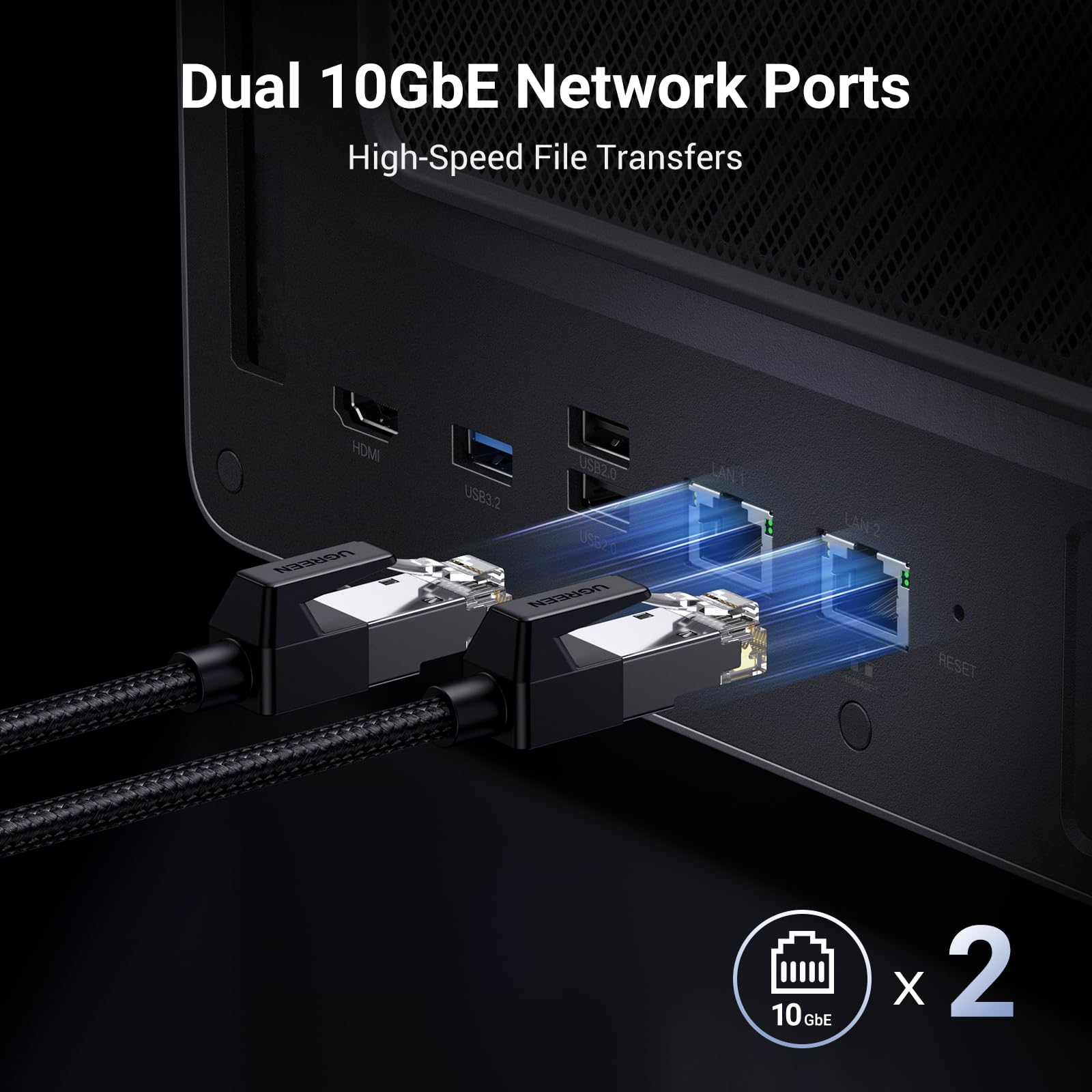 NAS Ugreen "DXP6800Pro", CPU i5 4.40 GHz, RAM DDR5 8Gb max 64Gb, SATA 24Tx6 si M.2 8Tx2, LAN 10Gbx2, 2xThunderbolt4, 2xUSB3, HDMI 2.1 8K, card reader, "25899B" (timbru verde 7 lei) - 6941876267514 3 NAS Ugreen "DXP6800Pro", CPU i5 4.40 GHz, RAM DDR5 8Gb max 64Gb, SATA 24Tx6 si M.2 8Tx2, LAN 10Gbx2, 2xThunderbolt4, 2xUSB3, HDMI 2.1 8K, card reader, "25899B" (timbru verde 7 lei) - 6941876267514 - imagine 3