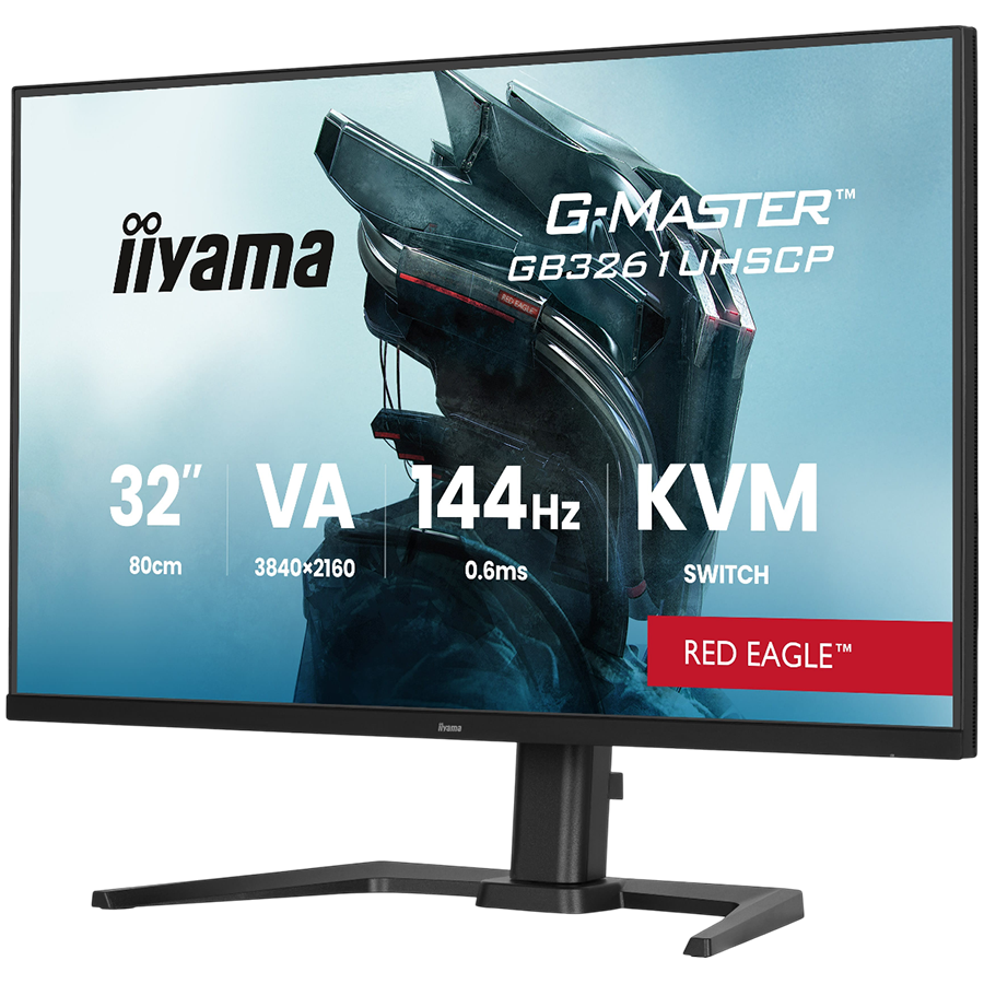 IIYAMA Gaming Monitor 32 VA Gaming G-Master Red Eagle FreeSync Premium 3840x2160 144Hz 400cd/m2 2xHDMI 2.1 DisplayPort USB-C 95W PD KVM 0.6ms MPRT speakers USB 2x3.2 2xC Black Tuner 15cm height adjustable stand 2 IIYAMA Gaming Monitor 32 VA Gaming G-Master Red Eagle FreeSync Premium 3840x2160 144Hz 400cd/m2 2xHDMI 2.1 DisplayPort USB-C 95W PD KVM 0.6ms MPRT speakers USB 2x3.2 2xC Black Tuner 15cm height adjustable stand - imagine 2